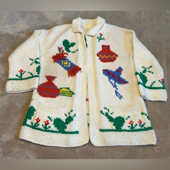 Mary Maxim Sweaters - Vintage Ladies Mary Maxim Southwest Knit Sweater